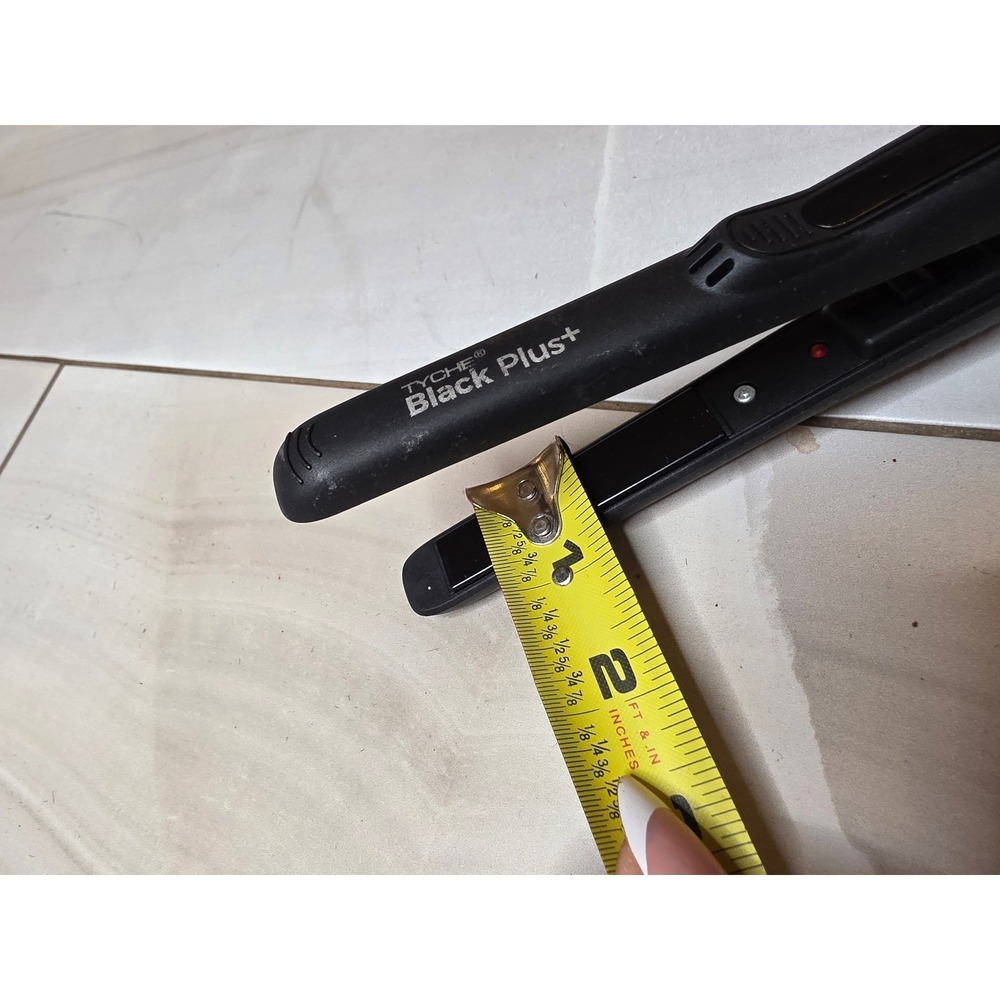 Tyche Black Plus+ Mini Flat Iron Hair Straightener TB050 Black 0.5 In Travel F3 - Picture 5 of 16